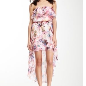 Romeo and Juliet couture strapless high low dress